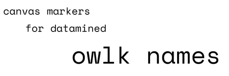 Owlk Names